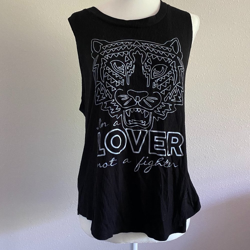Nordstrom Madison & Berkeley Ribbed Graphic Tank